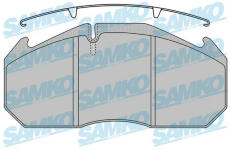 Sada brzdových destiček, kotoučová brzda SAMKO 5SP1162