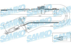 Tažné lanko, ovládání spojky SAMKO C0132C