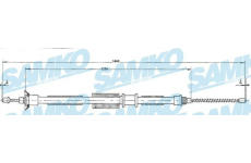 Tazne lanko, parkovaci brzda SAMKO C0200B