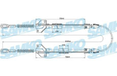 Tazne lanko, parkovaci brzda SAMKO C0333B