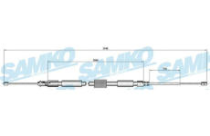 Tazne lanko, parkovaci brzda SAMKO C0714B