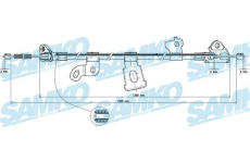 Tazne lanko, parkovaci brzda SAMKO C0893B