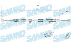 Tazne lanko, parkovaci brzda SAMKO C0920B