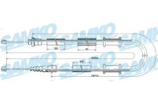 Tazne lanko, parkovaci brzda SAMKO C1245B