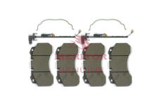 Sada brzdových destiček, kotoučová brzda MERITOR MDP5035