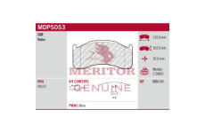 Sada brzdových destiček, kotoučová brzda MERITOR MDP5053