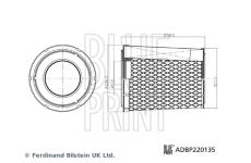 Vzduchový filtr BLUE PRINT ADBP220135