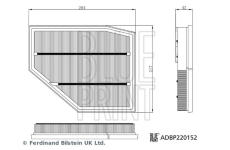 Vzduchový filtr BLUE PRINT ADBP220152