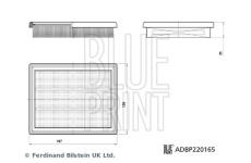 Vzduchový filtr BLUE PRINT ADBP220165