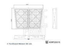 Vzduchový filter BLUE PRINT ADBP220210