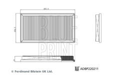 Vzduchový filter BLUE PRINT ADBP220211
