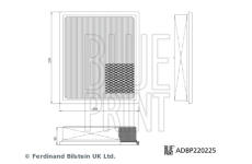Vzduchový filtr BLUE PRINT ADBP220225