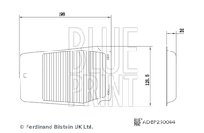 Filtr, vzduch v interiéru BLUE PRINT ADBP250044