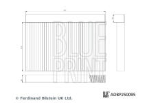 Filtr, vzduch v interiéru BLUE PRINT ADBP250095