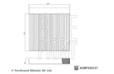 Filtr, vzduch v interiéru BLUE PRINT ADBP250127