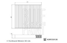 Filter vnútorného priestoru BLUE PRINT ADBP250128