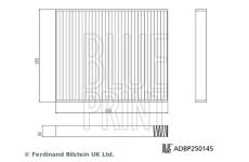 Filtr, vzduch v interiéru BLUE PRINT ADBP250145