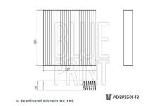 Filter vnútorného priestoru BLUE PRINT ADBP250148