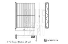 Filtr, vzduch v interiéru BLUE PRINT ADBP250150