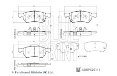 Sada brzdových destiček, kotoučová brzda BLUE PRINT ADBP420114