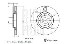 Brzdový kotouč BLUE PRINT ADBP430000