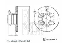 Brzdový kotouč BLUE PRINT ADBP430014