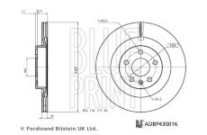 Brzdový kotouč BLUE PRINT ADBP430016