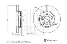 Brzdový kotouč BLUE PRINT ADBP430029