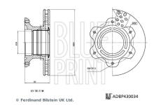 Brzdový kotouč BLUE PRINT ADBP430034