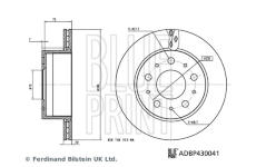Brzdový kotouč BLUE PRINT ADBP430041