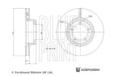 Brzdový kotouč BLUE PRINT ADBP430044
