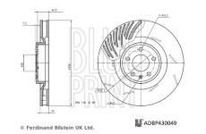 Brzdový kotouč BLUE PRINT ADBP430049