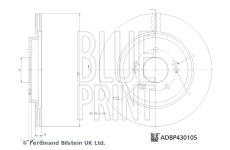 Brzdový kotouč BLUE PRINT ADBP430105