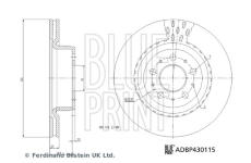 Brzdový kotouč BLUE PRINT ADBP430115