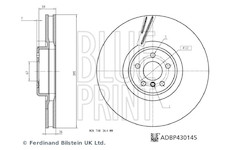 Brzdový kotouč BLUE PRINT ADBP430145