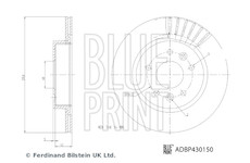 Brzdový kotouč BLUE PRINT ADBP430150