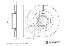 Brzdový kotúč BLUE PRINT ADBP430165