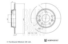 Brzdový kotouč BLUE PRINT ADBP430167