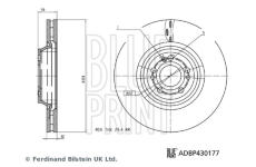 Brzdový kotouč BLUE PRINT ADBP430177