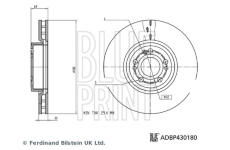 Brzdový kotouč BLUE PRINT ADBP430180