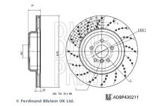 Brzdový kotouč BLUE PRINT ADBP430211