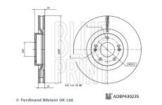 Brzdový kotouč BLUE PRINT ADBP430235