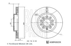 Brzdový kotouč BLUE PRINT ADBP430259