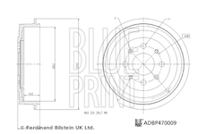 Brzdový buben BLUE PRINT ADBP470009