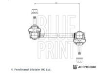 Tyc/vzpera, stabilisator BLUE PRINT ADBP850040