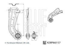 Řídicí páka, zavěšení kol BLUE PRINT ADBP860157