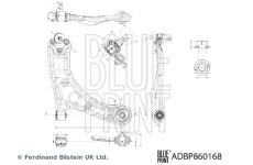 Řídicí páka, zavěšení kol BLUE PRINT ADBP860168