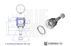 Podpora-/ Kloub BLUE PRINT ADBP860170