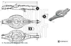 Řídicí páka, zavěšení kol BLUE PRINT ADBP860191