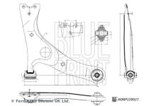 Řídicí páka, zavěšení kol BLUE PRINT ADBP860200